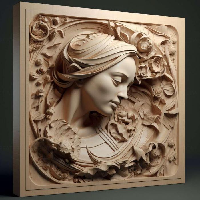 نموذج ثلاثي الأبعاد لآلة CNC 3D Art 